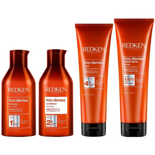 Shampoo 300ml +Acondicionador +Mascarilla +Crema Redken Frizz Dismiss