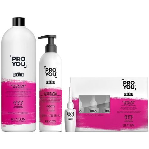 Shampoo 1000ml + Acondicionador + Ampollas Revlon Pro You The Keeper