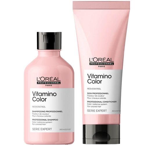 Shampoo Cabello Teñido 300ml + Acondicionador LOreal Vitamino Color