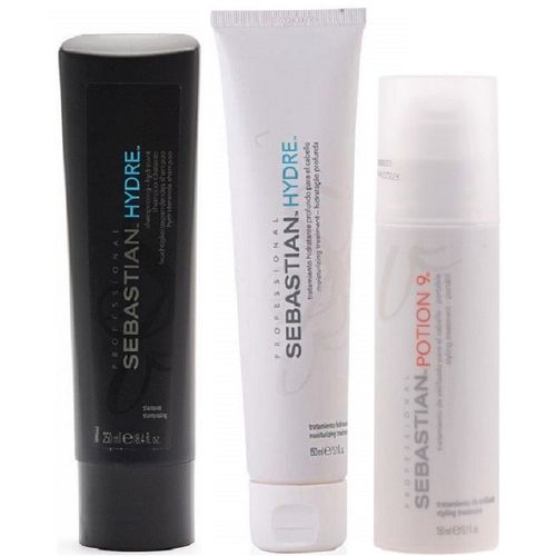 Shampoo Hidratante 250ml + Mascarilla + Crema Potion9 Sebastian Hydre