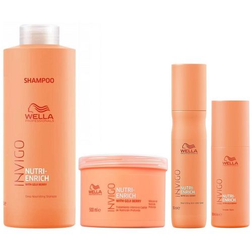 Shampoo 1000ml + Mascarilla + Spray +Bálsamo Wella Invigo Nutri Enrich