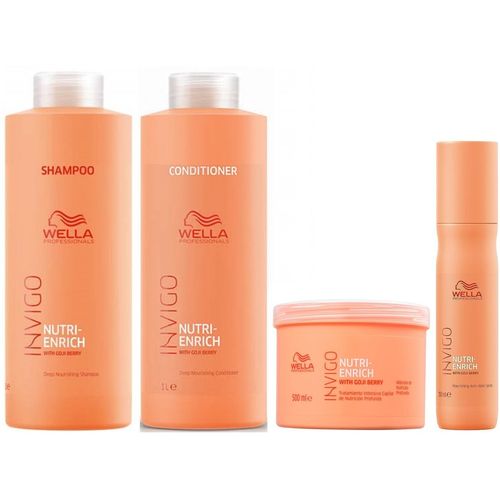 Shampoo Lt +Conditioner +Mascarilla +Spray Wella Invigo Nutri Enrich