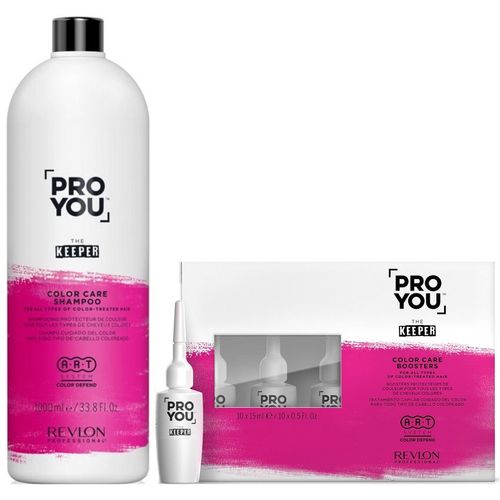 Shampoo Cabello Teñido 1000ml + Ampollas Revlon Pro You The Keeper