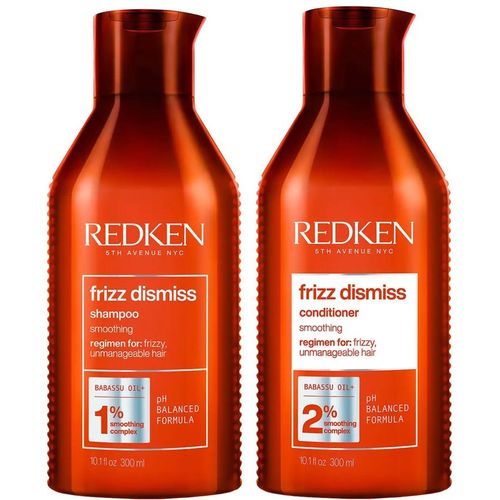 Shampoo Sin Sal Anti Frizz 300ml + Acondicionador Redken Frizz Dismiss