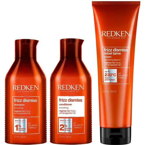 Shampoo 300ml + Acondicionador + Crema Redken Frizz Dismiss