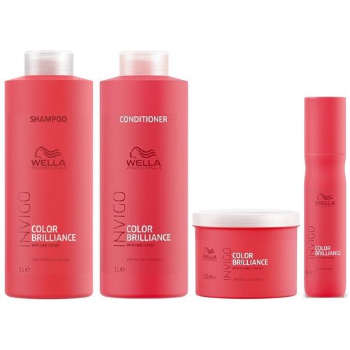 Shampoo Lt +Conditioner +Mascarilla +Spray Wella Invigo Brilliance