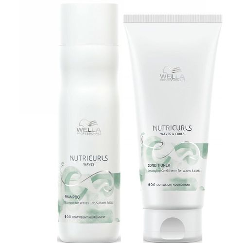 Shampoo para Ondas 250ml + Acondicionador 200ml Wella Nutricurls