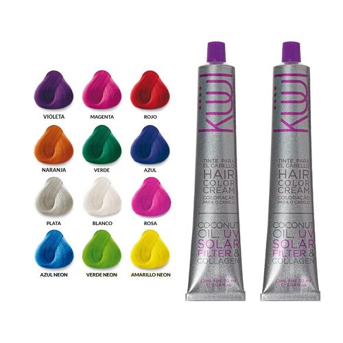 2 Tinte para el Cabello FunnyColors - KÜÜL 90ml Violeta