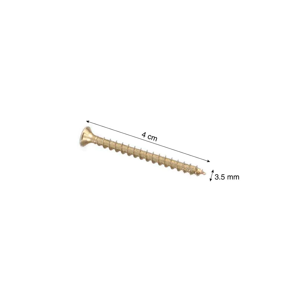 Tornillo Bicromatado 3.5x40 Mm X 50 Unidades - Shopstar