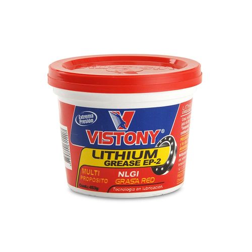 Grasa de litio multiusos EP-2 Roja 453 gramos