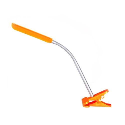 Lámpara de escritorio LED Pinza Naranja
