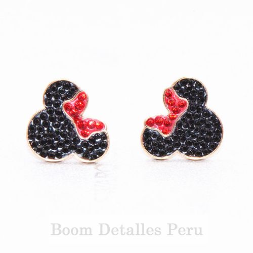 Aretes Para Mujer Ácero Quirúrgico Minnie Mouse Regalo San Valentin Aniversarios