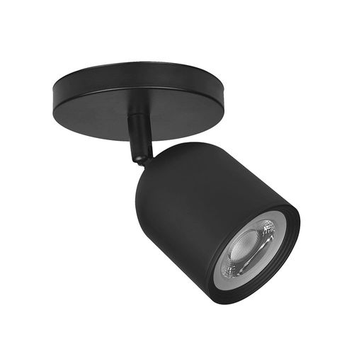 Spot LED para adosar 7W Negro Luz Cálida