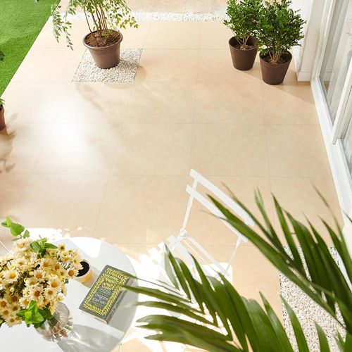 Piso Gress Cementicio Jersey Beige 60x60cm