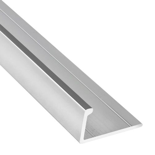 Listelo decorado Borde L 12.5mm Aluminio Mate