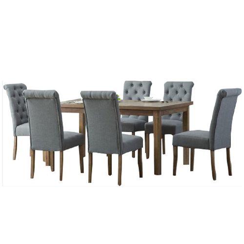 Juego de Comedor 6 Sillas Veronikka Gris