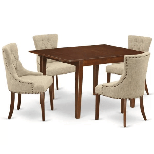 Juego de Comedor 4 Sillas Kamila Beige