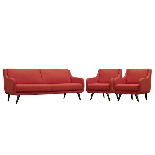 Juego de Sala Vintage 3 1 1 Loaiza Rojo