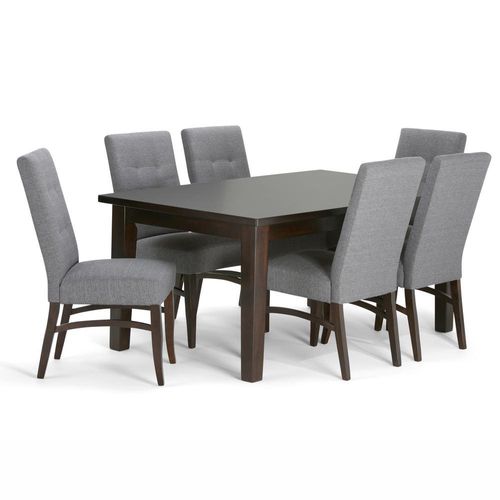 Juego de Comedor 6 Sillas Alto Hogar Aster Gris