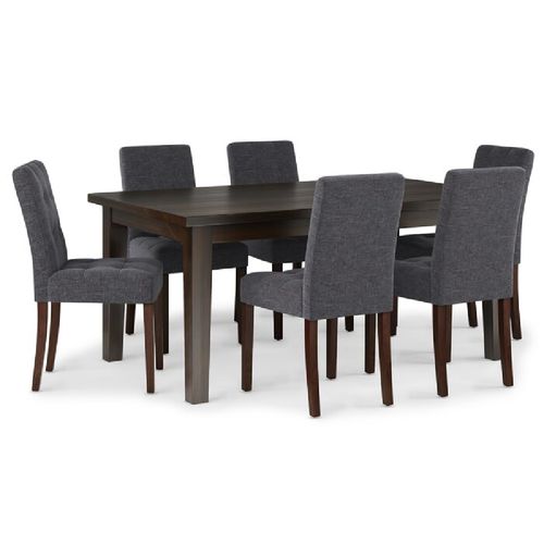 Juego de Comedor 6 Sillas Alto Hogar Tessy Gris Oscuro