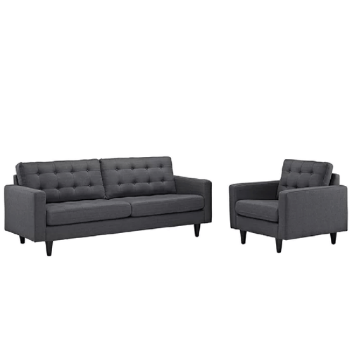 Juego de Sala Lisanne 3 1 Alto Hogar Gris Oscuro