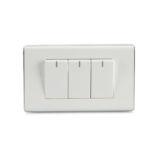 Interruptor Triple Blanco Deco