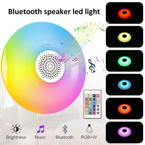 Foco Led Parlante ufo bluetooth RGB + control YOHAD 48W