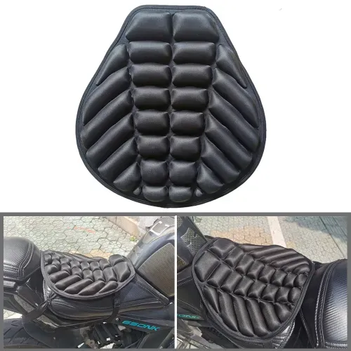 Funda Universal para asiento de motocicleta, absorción de impacto, cubierta de cojín 3D