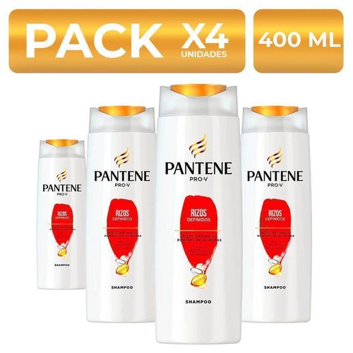 Shampoo Pantene Pro-V Rizos Definidos 400ml PackX4