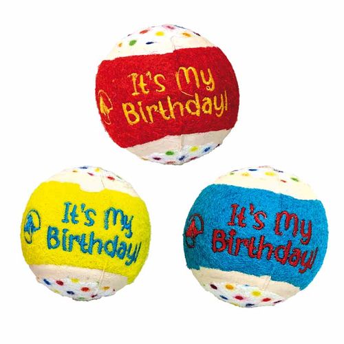 Pelotas para perro Tennis Party set de 3 u