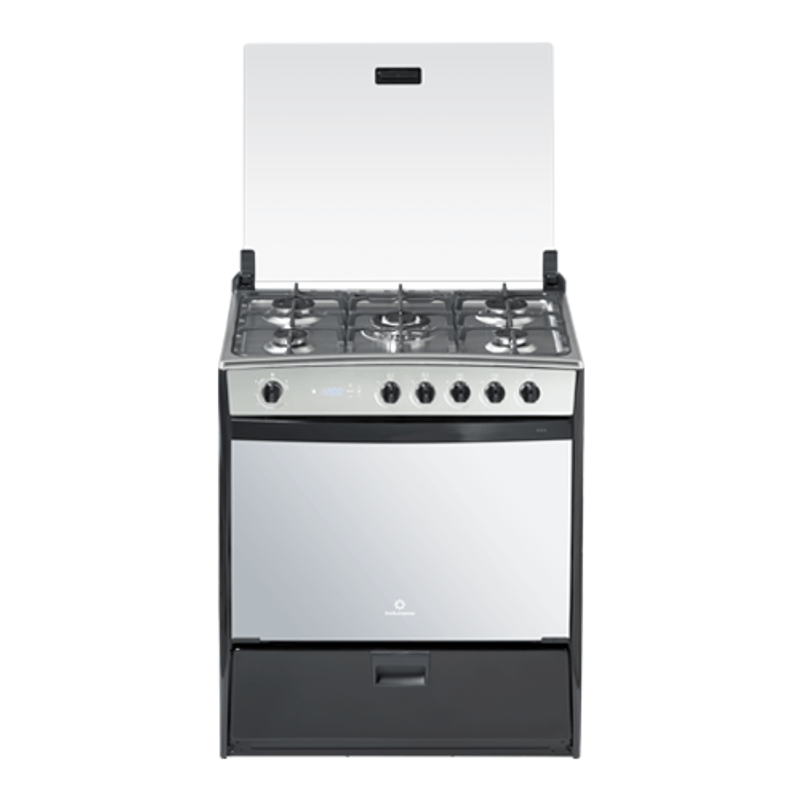 Cocina-a-Gas-5-Quemadores-Indurama-NIZA-Negro