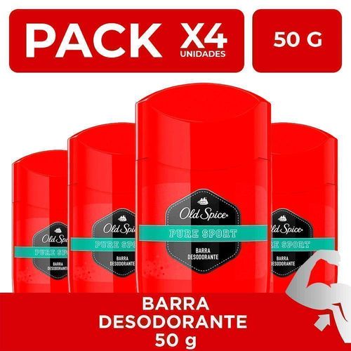 Desodorante en Barra Old Spice Pure Sport 50g PackX4