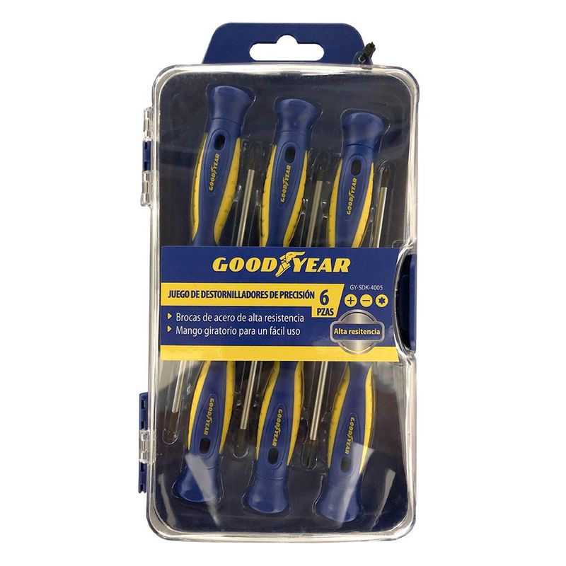 Destornilladores-Puntas-Precision-Goodyear-GY-SDK-4005-Set-6-Piezas