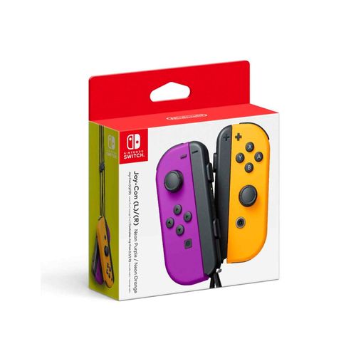 Controles Joy-Con Neon Nintendo Switch Morado Naranja