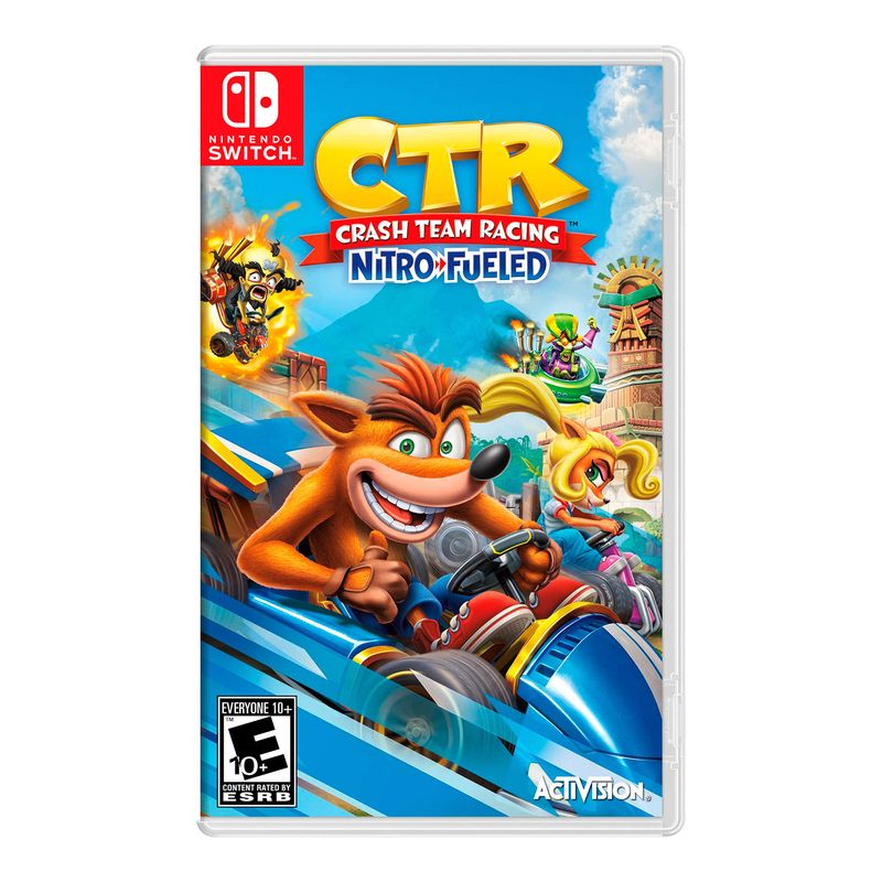 Consola-Nintendo-Switch-Modelo-Oled-Blanco---Crash-team-Racing