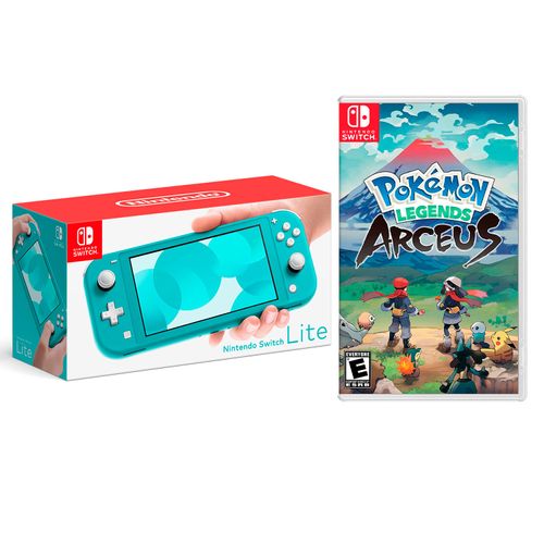 Consola Nintendo Switch Lite Turquesa + Pokémon Legends Arceus