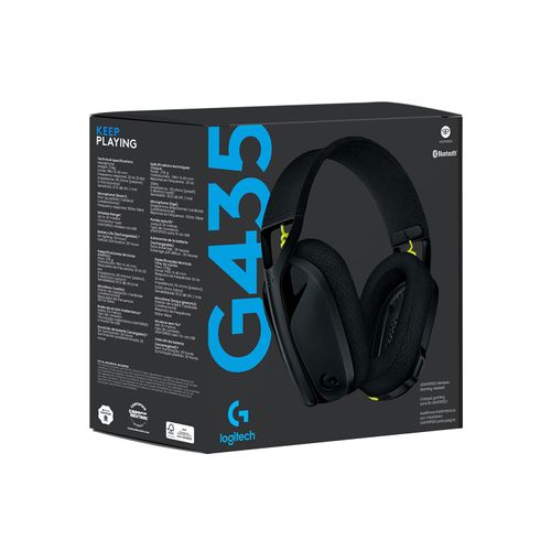 Audifono Gaming Logitech G435 Lightspeed Wireless Negro