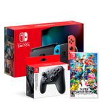 Consola-Nintendo-Switch-Neon-2019---Super-Smash-Bros---Mando-Pro-Controller