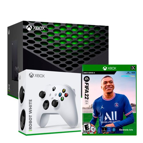 Consola Xbox Series X + Fifa 22 + Mando Robot White