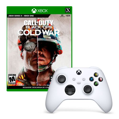 Mando Xbox Robot White + Call Of Duty Black Ops Cold War