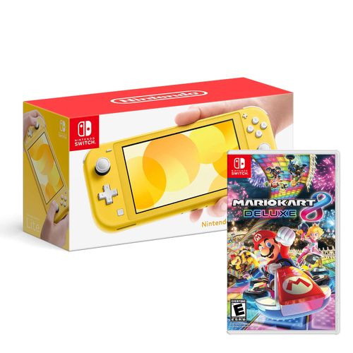 Consola Nintendo Switch Lite Amarillo + Mario Kart 8 Deluxe