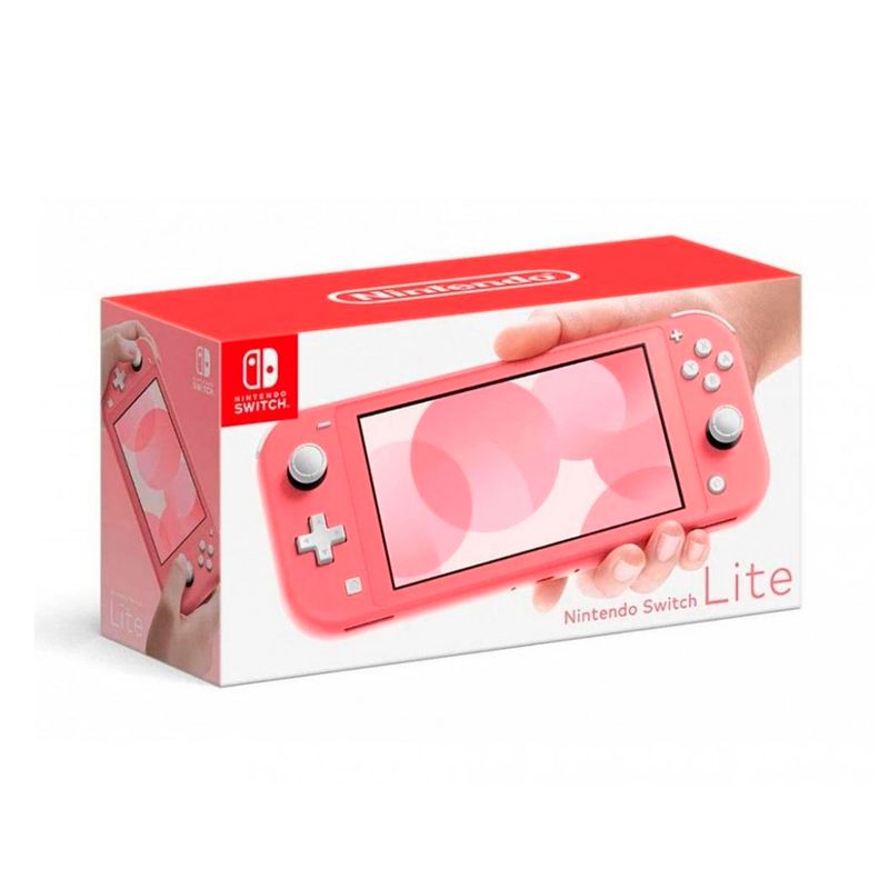 Consola-Nintendo-Switch-Lite-Coral---Animal-Crossing