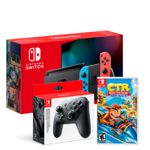 Consola-Nintendo-Switch-Neon-2019---Mando-Pro-Controller---Crash-Team-Racing