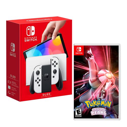 Consola Nintendo Switch Modelo Oled Blanco + Pokemon Shining Pearl