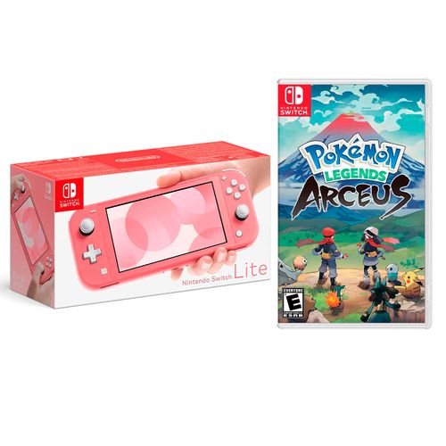 Consola Nintendo Switch Lite Coral + Pokémon Legends Arceus