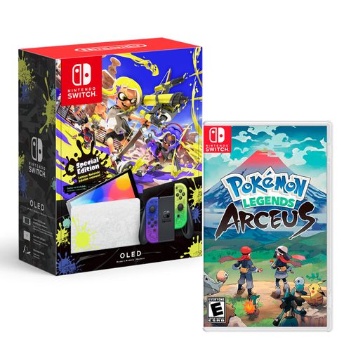 Consola Nintendo Switch Edicion Splatoon + Pokemon Arceus