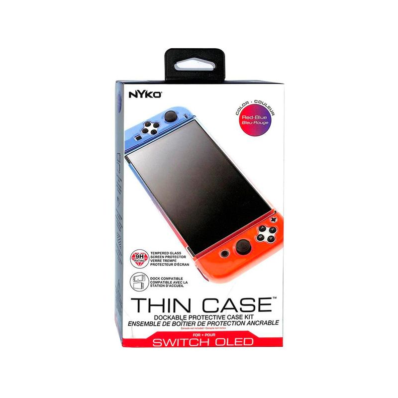 Estuche-Thin-Case-Nyko-Nintendo-Switch-Oled-Red-Blue