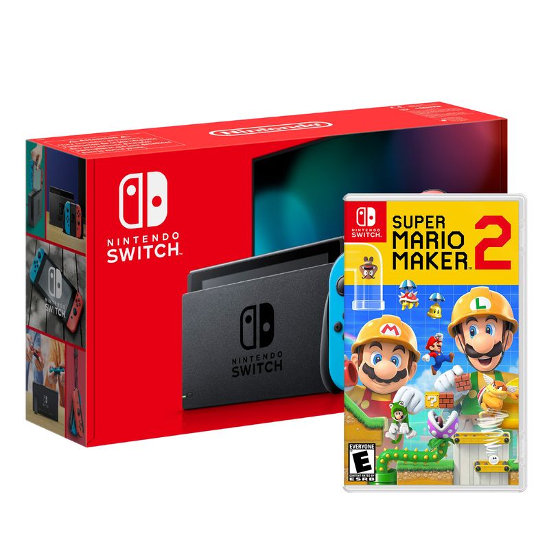 Consola-Nintendo-Switch-Neon-2019---Super-Mario-Maker-2