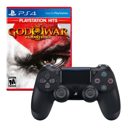 Mando Playstation 4 Dualshock Negro + God Of War 3