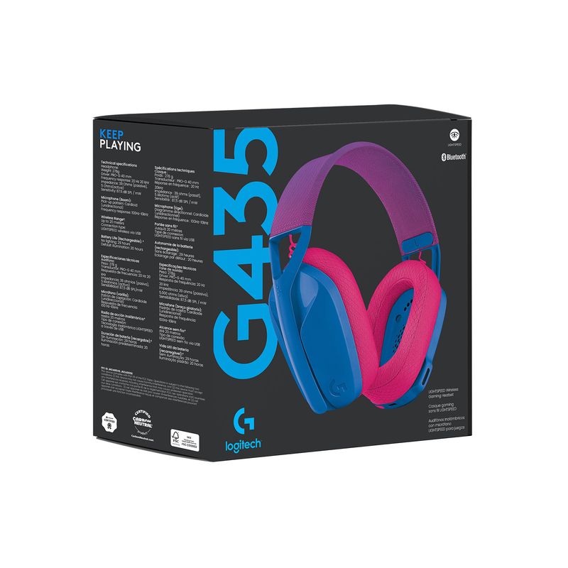 Audifono-Gaming-Logitech-G435-Lightspeed-Wireless-Azul